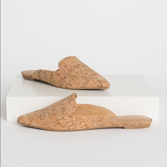 LAST 1! 5🌟 BESTSELLER Natural Cork Flat Mules - Picture 3 of 5
